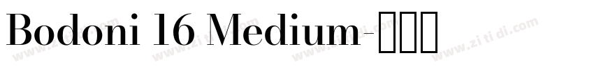 Bodoni 16 Medium字体转换